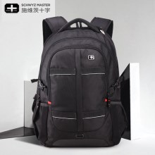 施维茨十字双肩包男士背包女韩版旅行背包高中学生书包休闲电脑包